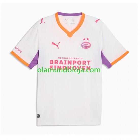 Camisola PSV Eindhoven Homem Equipamento Segundo 2026-2027 Manga Curta